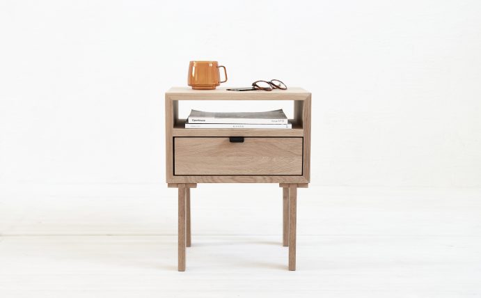 WOODY wooden bedside table